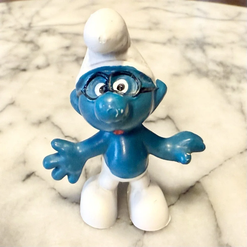 schleich smurfs brainy